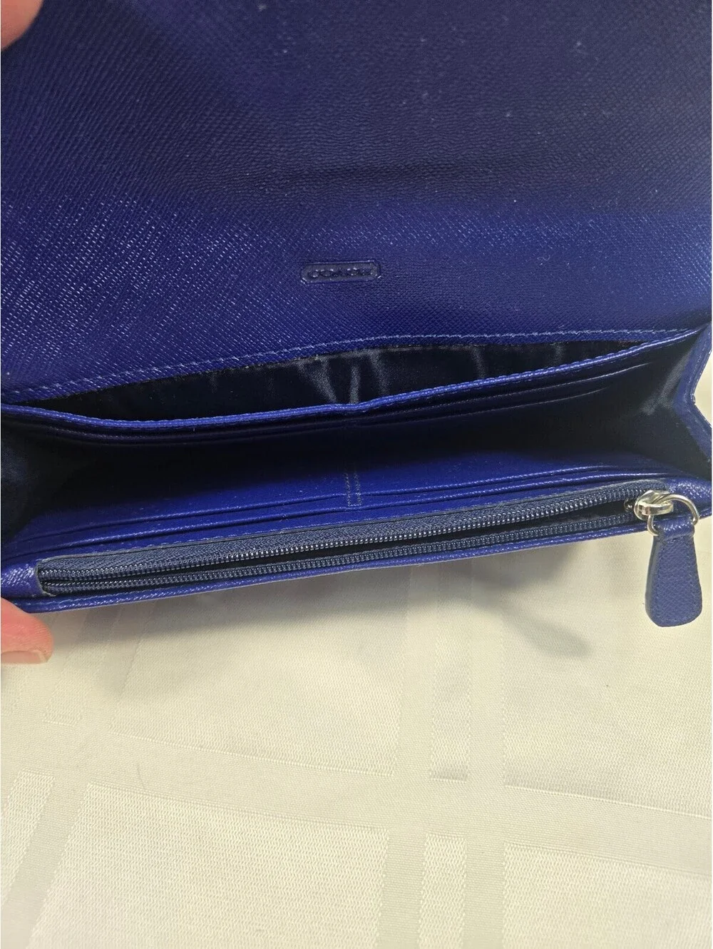Beautiful Coach Peyton Signature Slim Envelope Wallet Khaki